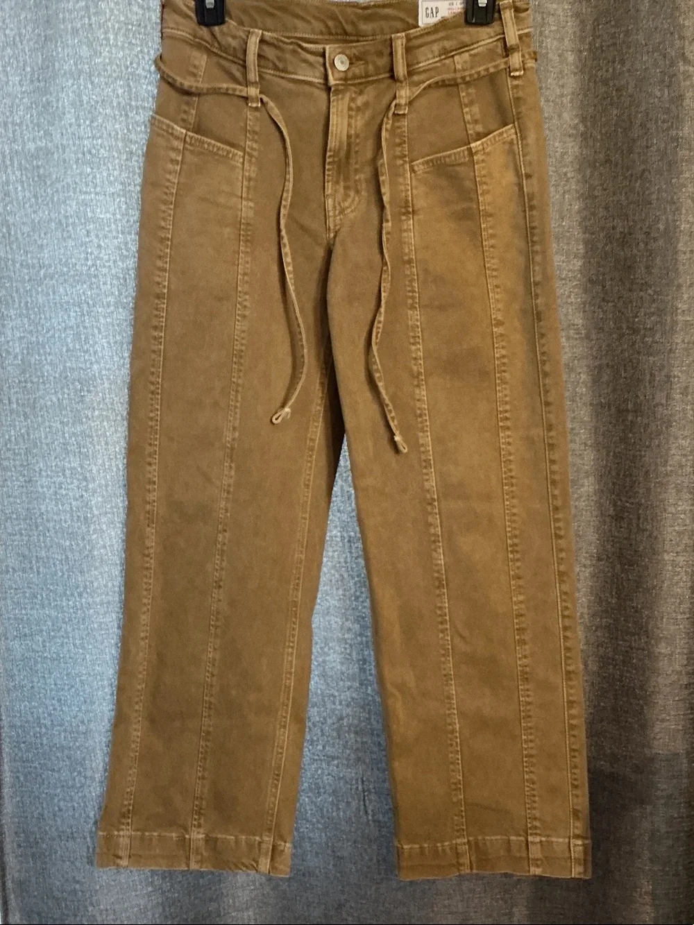 GAP Men's Tan Drawstring Utility Chinos